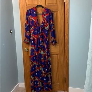 Long dress in vibrant colors